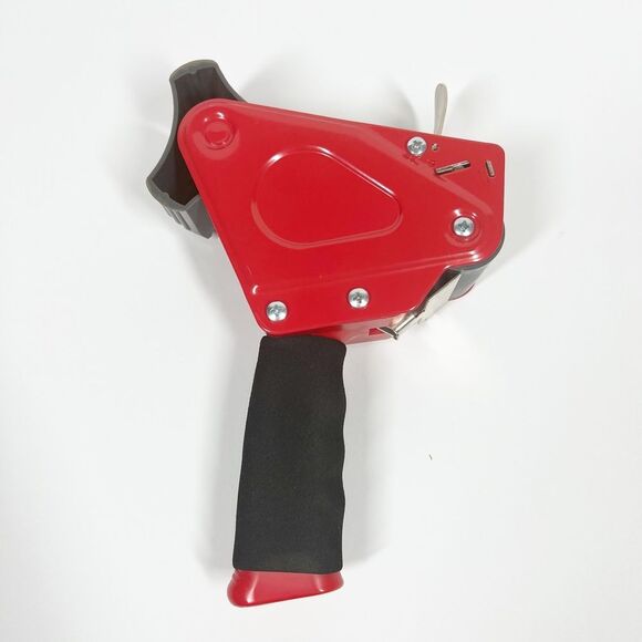 Packing Tape Dispenser in Red and Black With One Roll of Tape - Picture 3 of 6